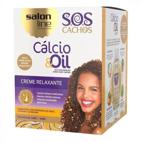 Salon Line S.O.S. Cachos - Calcio & Oil - Creme Relaxante