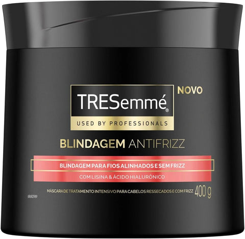TRESemmé Máscara Tratamento Blindagem AntiFrizz Ácido Hialurônico e Queratina Hidrolisada 400G