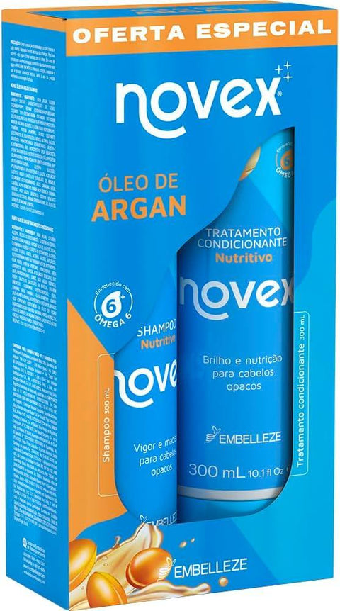Kit Shampoo + Condicionbador Óleo de Argan Novex 300ml