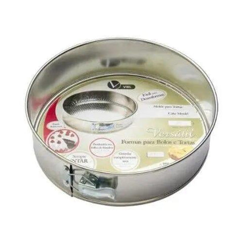 Assadeira com fundo removível 25 cm p/ Tortas e Bolos - MEUBRASILONLINE