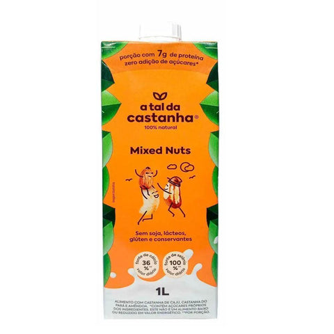 Bebida de Castanha Mixed Nuts A Tal da Castanha 1L - MEUBRASILONLINE