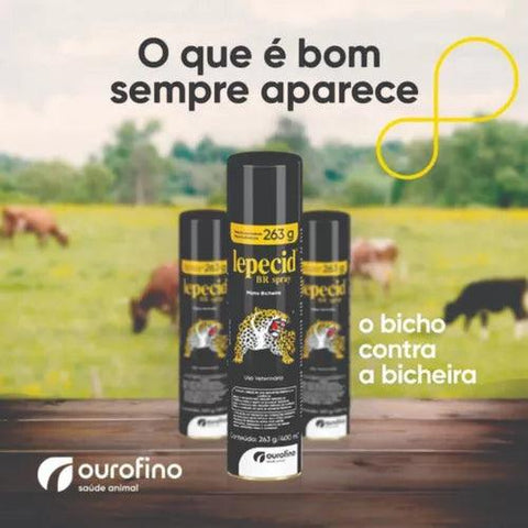 Spray Para Bicheira De Cachorro Prata Mata Bicheira Lepecid