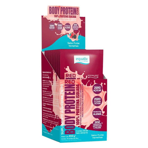 Body Protein Red Equaliv (10 sachês de 20g) - MEUBRASILONLINE