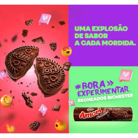 Kit com 4 - Biscoito recheado Amori Richester