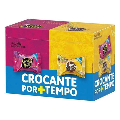 Bombom Sonho de Valsa e Ouro Branco Lacta 220g - MEUBRASILONLINE