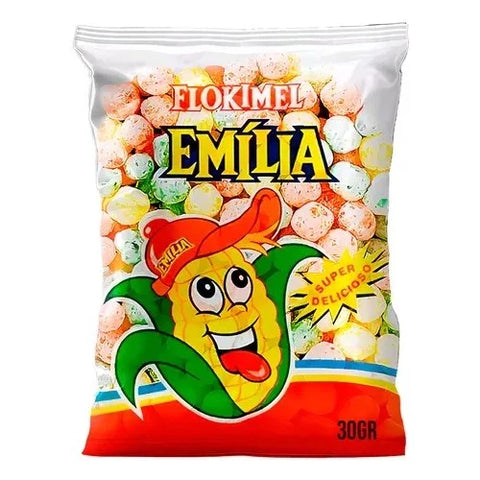 Pipoca Doce Sabor Tutti-Frutti Flokimel 30g - KIT 5un