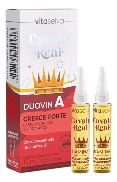 Ampola Duovin A Hair Cavalo Real Cresce Forte 20ml