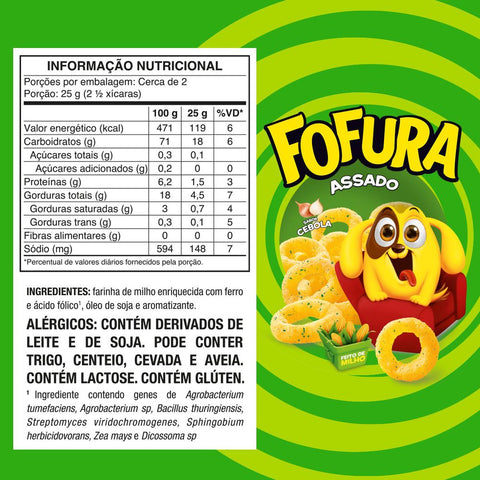 Salgadinho Fofura Cebola 60G