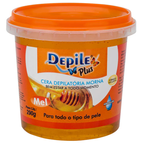 Cera Depilatória Mel Método Depile Plus Hidrossolúvel 290g