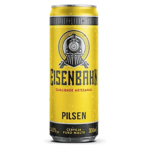 Cerveja Eisenbahn Pilsen Lata 350ML - MEUBRASILONLINE