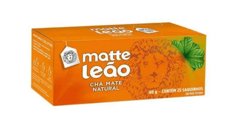 Chá Matte Leão Natural 25 Saquinhos- 40g - MEUBRASILONLINE