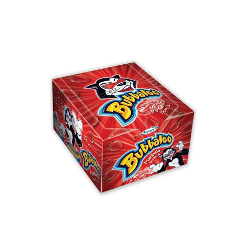 Chiclete Bubbaloo Morango Caixa 60 Unidades 300g - MEUBRASILONLINE