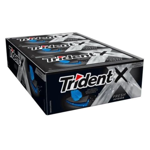 Chiclete Trident Fresh Intense 12 x 26,6g - MEUBRASILONLINE