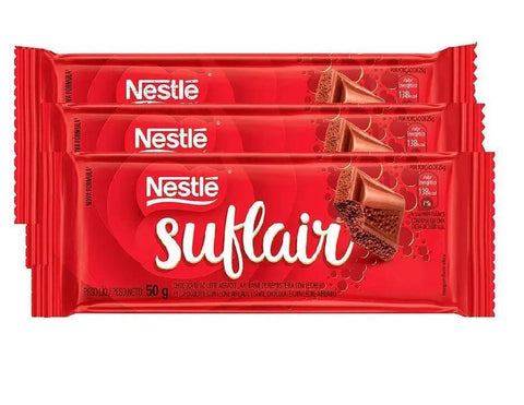 Chocolate SUFLAIR® Ao Leite 3 x 80g - MEUBRASILONLINE