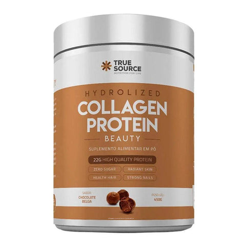 Collagen Protein Chocolate Belga True Source 450g - MEUBRASILONLINE