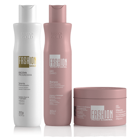 Fashion Gold Combo Escova Progressiva 300g