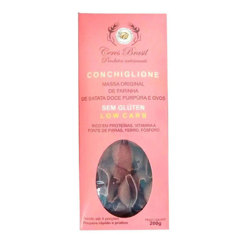 Conchiglione Sem Glúten Batata Doce Purpúra Ceres 200g - MEUBRASILONLINE