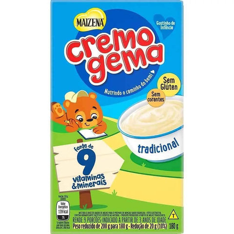 Cremogema Mingau Tradicional Maizena 180g - MEUBRASILONLINE