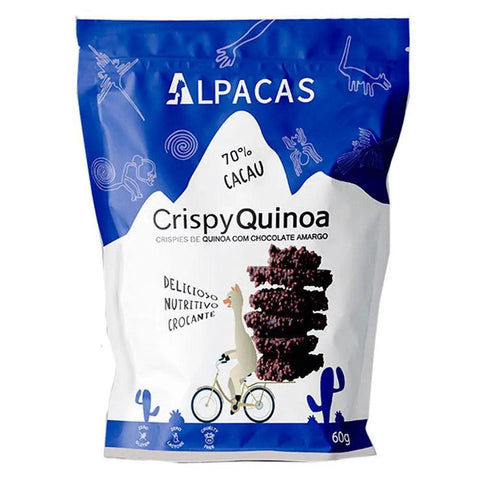 Crispy Quinoa 70% Cacau Alpacas 60g - MEUBRASILONLINE