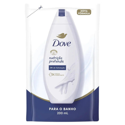 DOVE SAB LIQ REFIL NUTRICAO PROFUNDA 200ML - MEUBRASILONLINE
