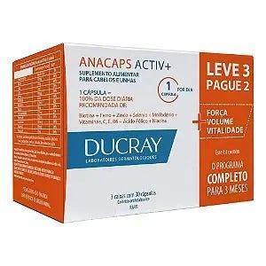 Ducray Kit Anacaps Activ+ 90cps - MEUBRASILONLINE
