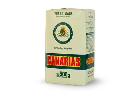 Erva Mate Canarias - Chá Verde e Gengibre - MEUBRASILONLINE