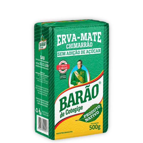 ERVA MATE CHIMARRÃO BARÃO NATIVA A VÁCUO 500 gr.
