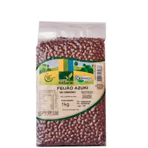 Feijão Azuki Orgânico Coopernatural 1kg - MEUBRASILONLINE