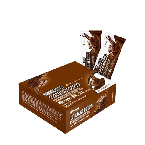 Protein Bar Barra Proteica - Display C/ 6 Un. Sabor Chocolate - Growth