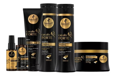 Kit Haskell Cavalo Forte-força, Brilho E Crescimento 6 Itens