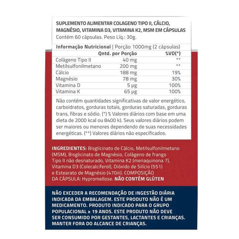 Joint Health Colágeno Tipo II True Source 60 Caps - MEUBRASILONLINE