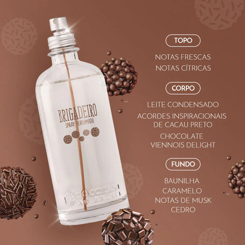 Combo Completo Brigadeiro - Esfoliante, Spray Perfumado e Hidratante Corporal.