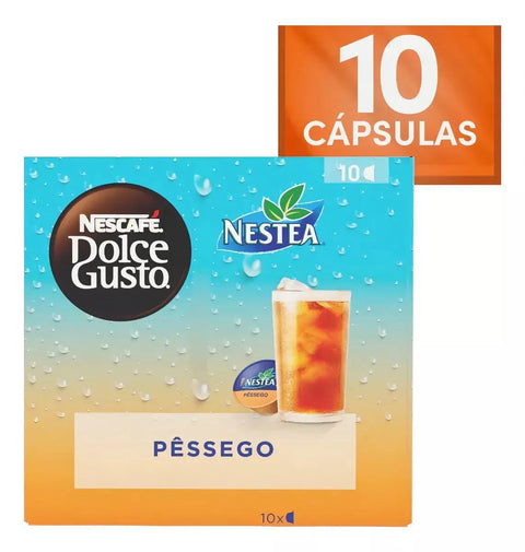 Dolce Gusto Nestea Pêssego 10 Capsulas - MEUBRASILONLINE
