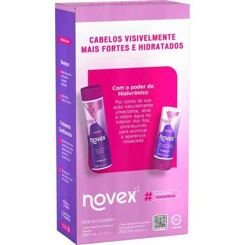 Kit Shampoo + Condicionador Hialurônico PowerMax Novex 300ml