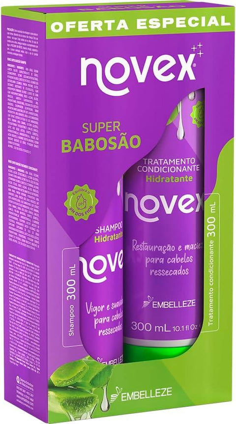 Kit Shampoo + Condicionbador Super Babosao Vitay Novex 300ml