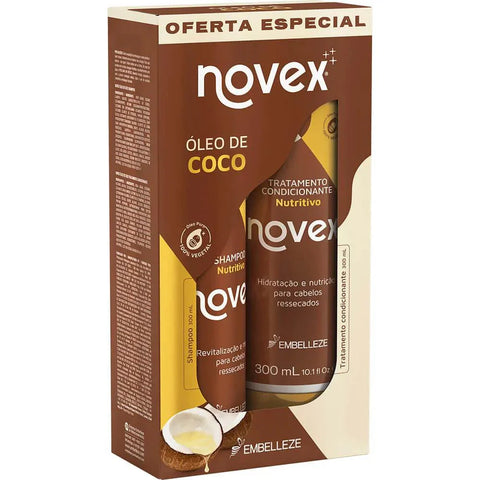 Kit Shampoo + Condicionbador Óleo de coco Novex 300ml