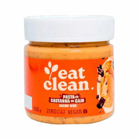 Pasta de Castanha de Caju Cacau Nibs Eat Clean 160g - MEUBRASILONLINE