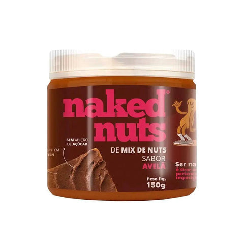 Pasta de Mix de Nuts Sabor Avelã Naked Nuts 150g - MEUBRASILONLINE