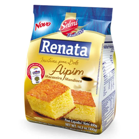 Renata Mistura para Bolo sabor Mandioca (Aipim) 400g -Manioc flavor Cake Mix 14.3oz - MEUBRASILONLINE