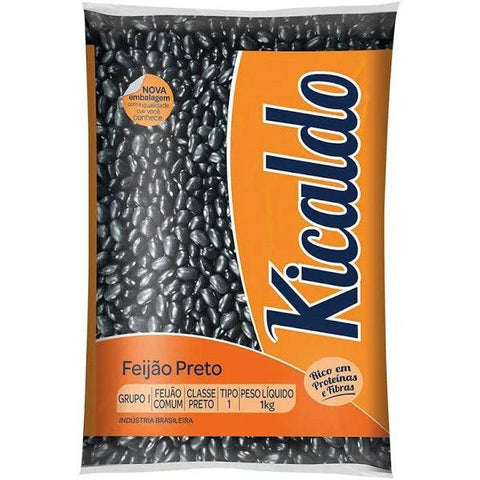 Feijão Preto Tipo 1 KICALDO Pacote 1Kg