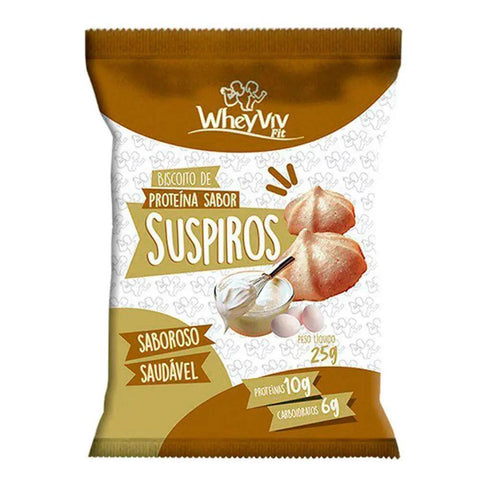Suspiro de Proteína Sem Açúcar Wheyviv 25g - MEUBRASILONLINE