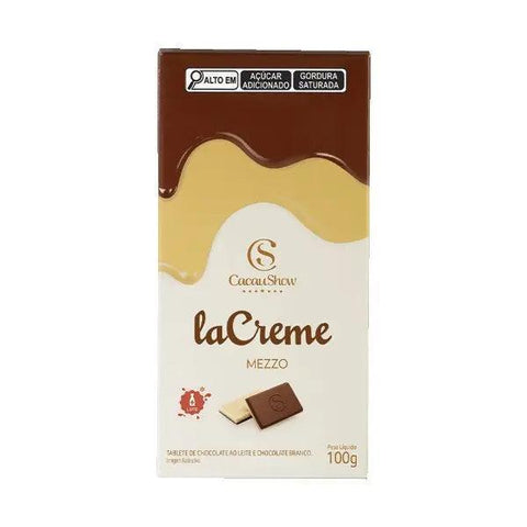 Tablete Lacreme Mezzo Cacau Show 100g - MEUBRASILONLINE