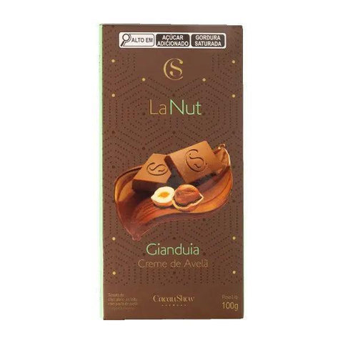 Tablete Lanut Avelã Cacau Show 100g - MEUBRASILONLINE