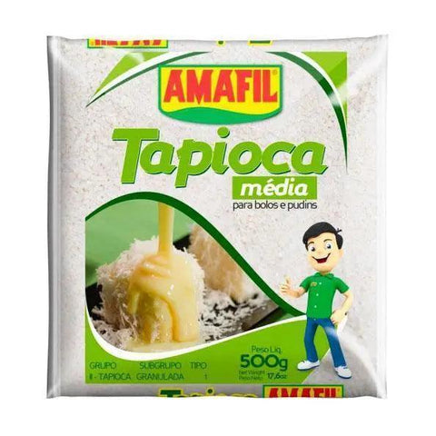 Tapioca Granulada Media Amafil 500g - MEUBRASILONLINE