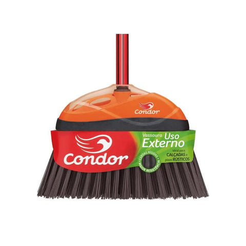 Vassoura Cerdas Rigidas Uso Externo sem Cabo Condor - MEUBRASILONLINE