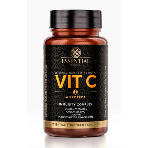 Vitamina C VIT C Essential Nutrition 120 caps - MEUBRASILONLINE