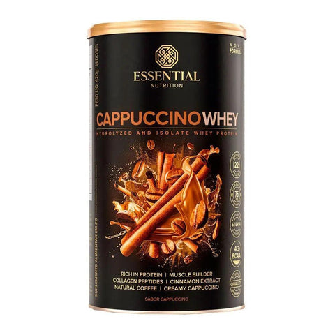 Whey Protein Cappuccino Essential Nutrition 420g - MEUBRASILONLINE