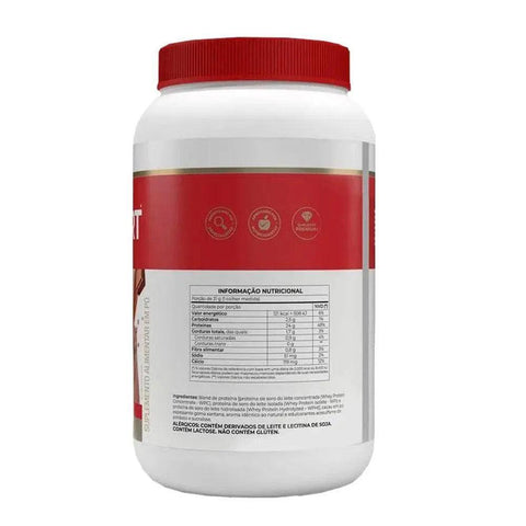 Whey Protein Whey Fort 3W Chocolate Vitafor 900g - MEUBRASILONLINE