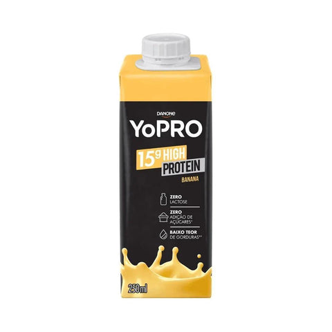Yopro Bebida Láctea Uht Banana Danone 250 Ml - MEUBRASILONLINE